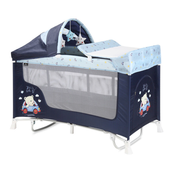 

Кровать-манеж San Remo 2 Layers Plus Rocker Lorelli 119х125х69 см Синий