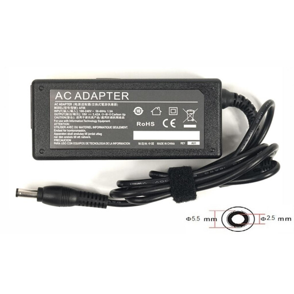 

Блок питания к ноутбуку PowerPlant ACER 220V, 19V 65W 3.42A (5.5*2.5) (AC65F5525)
