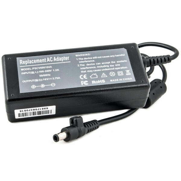

Блок питания к ноутбуку PowerPlant SAMSUNG 220V, 60W, 16V, 3A (5.5*3.0mm) (SA60D5530)