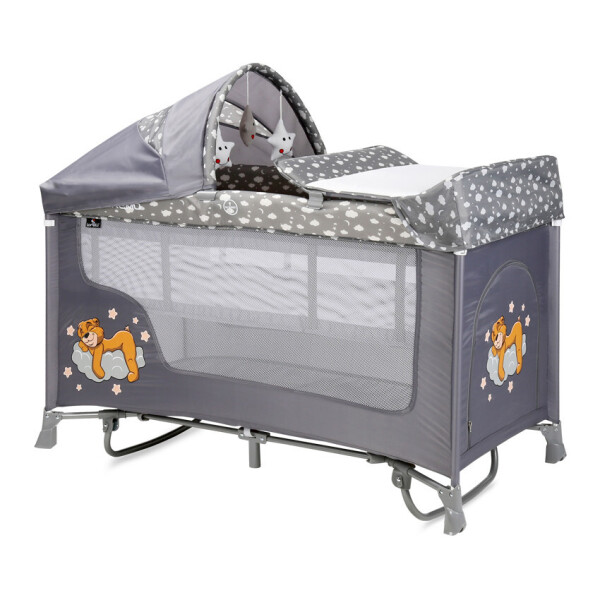 

Кровать-манеж San Remo 2 Layers Plus Rocker Lorelli 119х125х69 см Серый
