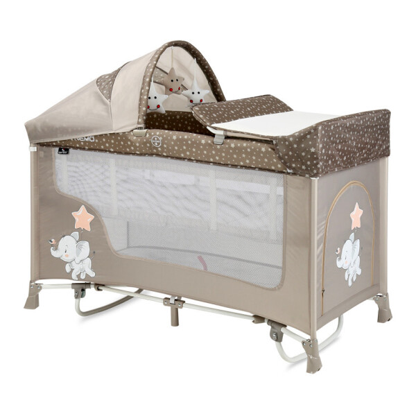 

Кровать-манеж San Remo 2 Layers Plus Rocker Lorelli 119х125х69 см Бежевый