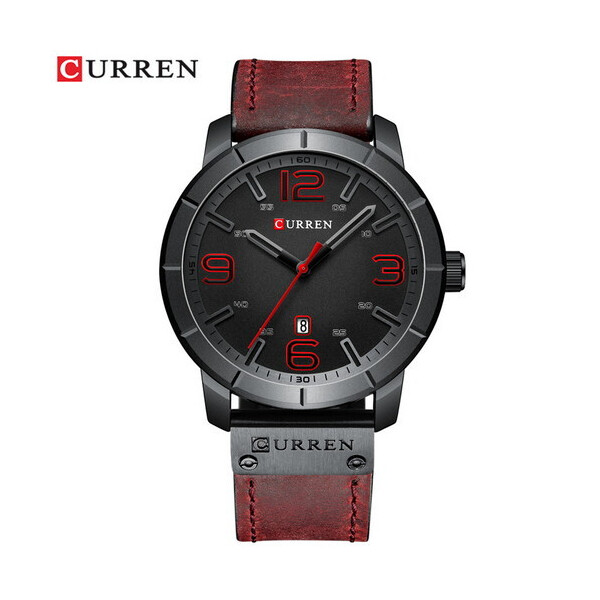 

Мужские наручные часы (8327 Red-Black) Curren 47 мм Красный
