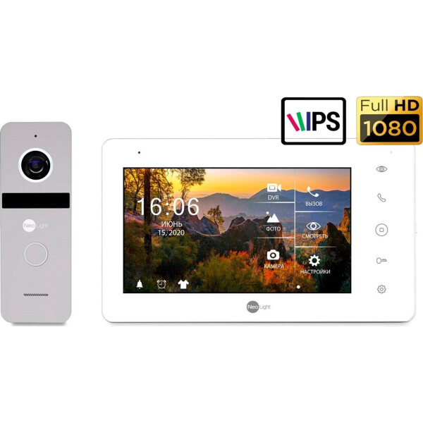 

Комплект видеодомофона Neolight NeoKIT HD Pro WiFi Silver