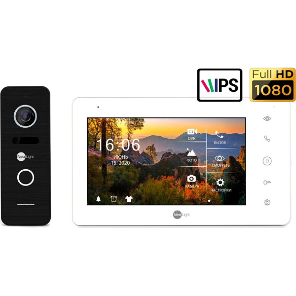 

Комплект видеодомофона Neolight NeoKIT HD Pro WiFi Black