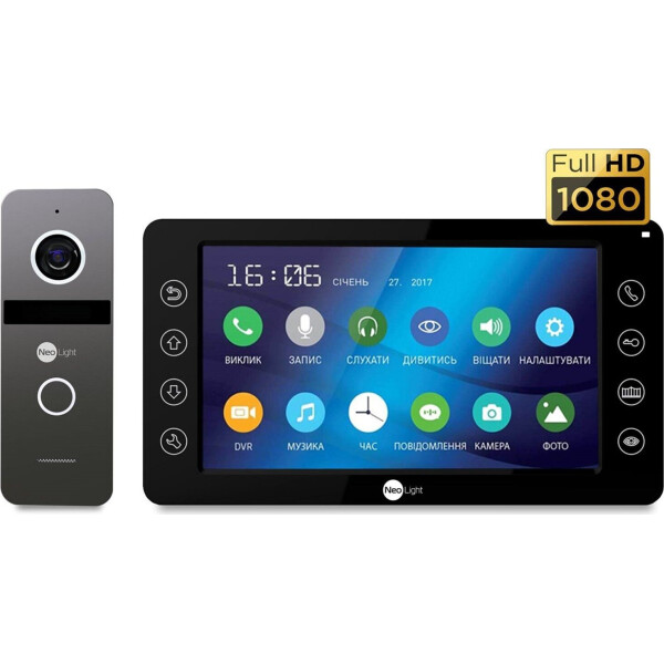 

Комплект видеодомофона Neolight Kappa+ HD Black / Solo FHD Graphite
