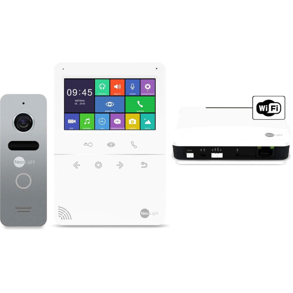 

Комплект видеодомофона Neolight Tetta+ WiFi Box Silver