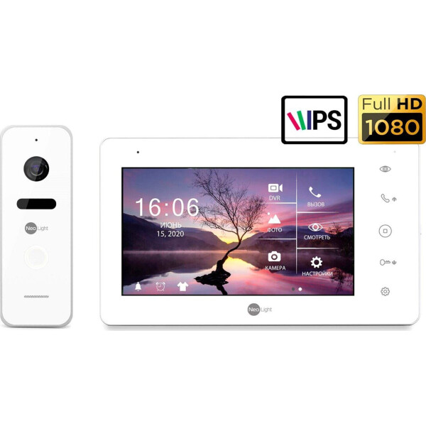 

Комплект видеодомофона Neolight NeoKIT HD+ White