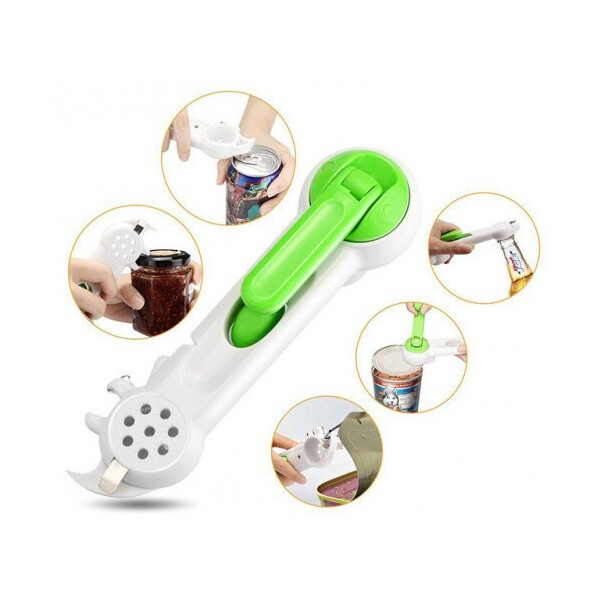 

Универсальная открывалка консервный нож / ключ Kitchen CanDo 7 in 1 (551660)