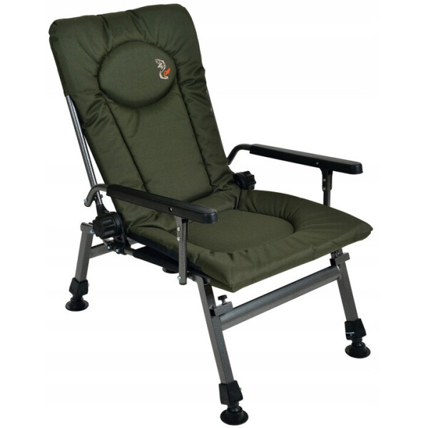 

Кресло карповое рыбацкое M-Elektrostatyk F5R с подлокотниками