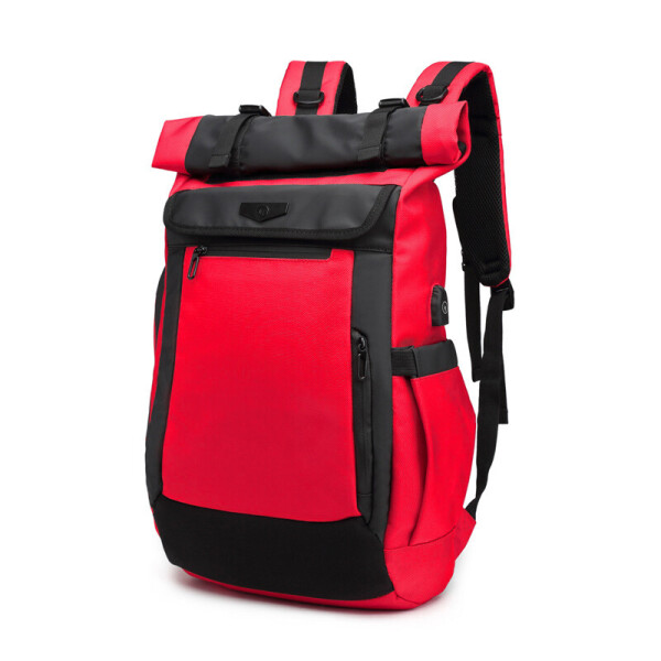 

Рюкзак OZUKO RollTop 9066 ролл-топ красный