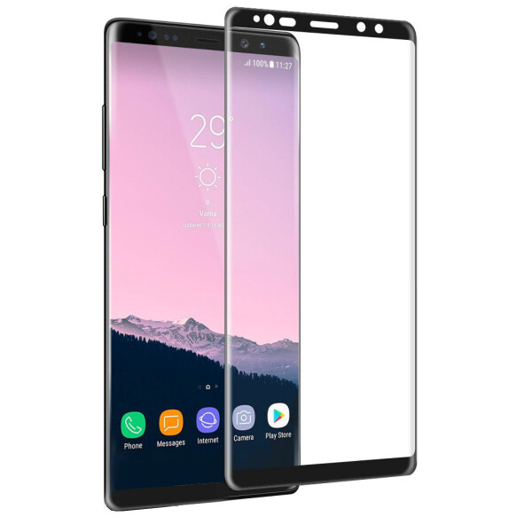 

Защитное стекло Silk Print для Samsung Note 8 Black