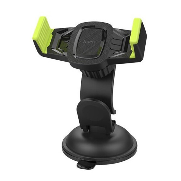 

Автодержатель для телефона Hoco CA40 Refined suction cup base in-car dashboard phone holder Black & Yellow