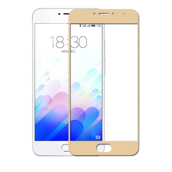 

Защитное стекло Silk Print для Meizu M3 Note Gold