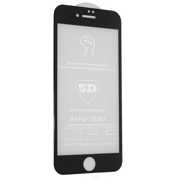 

Защитное стекло 5D для iPhone 7 / 8 / SE (2020) Black