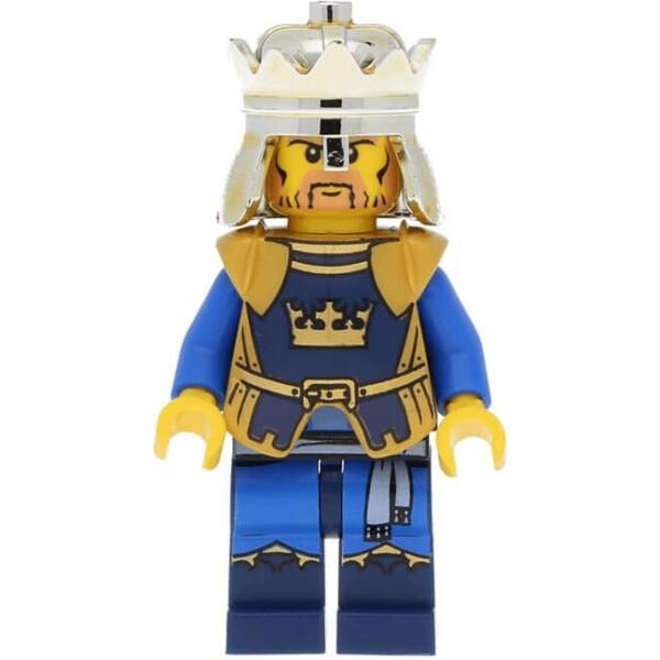 

LEGO Castle Fantasy Era - Crown King, No Cape, Printed Legs (cas422)