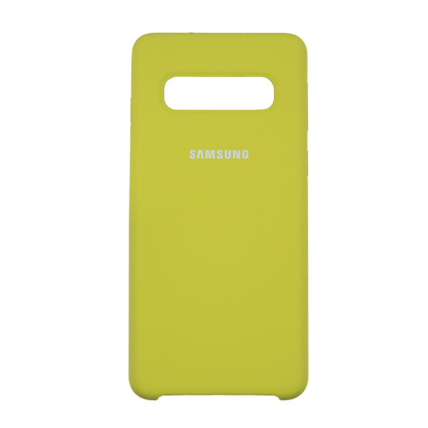 

Панель Silicone Case Original для Samsung S10 Бледно-желтый