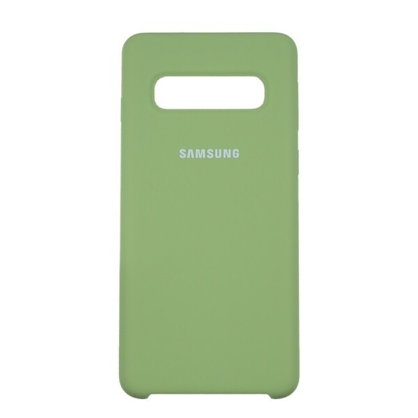 

Панель Silicone Case Original для Samsung S10 Зеленый чай