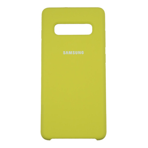 

Панель Silicone Case Original для Samsung S10 Plus Бледно-желтый