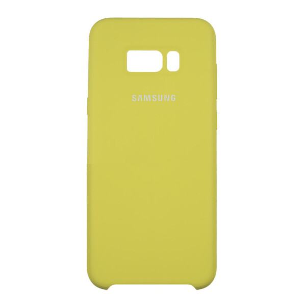 

Панель Silicone Case Original для Samsung S8 Plus Бледно-желтый