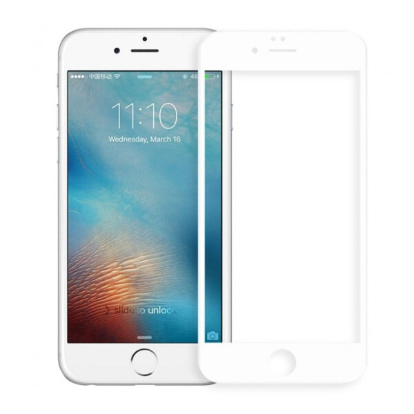 Защитное стекло 5D для iPhone 6 / 6S Plus White