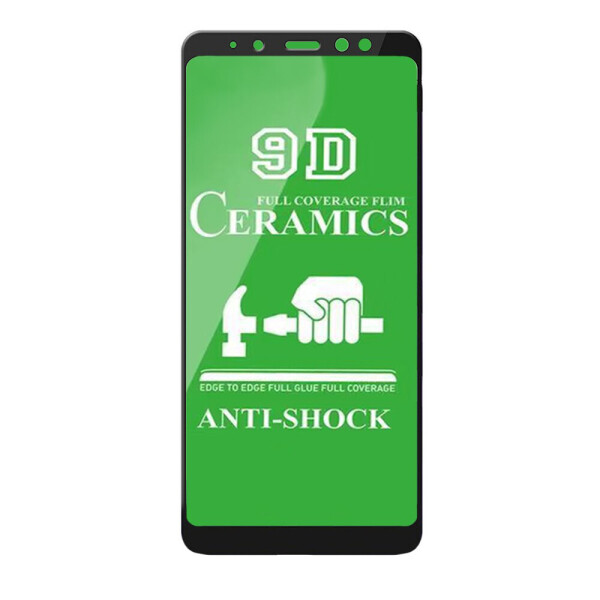 

Защитное стекло гибкое Ceramic для Samsung A8 Plus Black