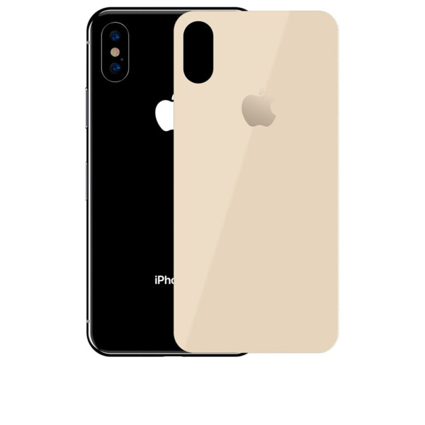Защитное стекло Back Glass для iPhone X / XS Gold