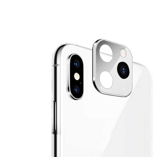 

Защитное стекло для камеры Apple iPhone X / XS / XS Max to 11 Pro Silver