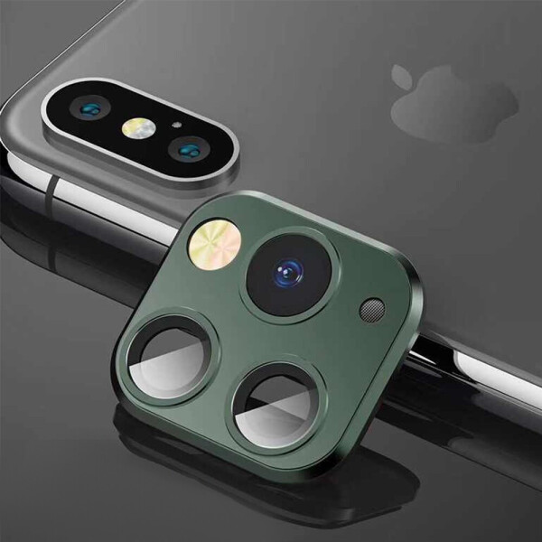

Защитное стекло для камеры Apple iPhone X / XS / XS Max to 11 Pro Dark Olive Green