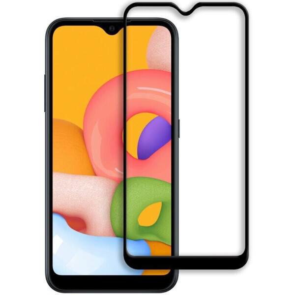 

Защитное стекло Full Glue для Samsung A01/M01 Black