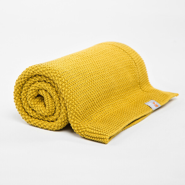 

Плед HappyLittleFox Basic Mustard 90x120