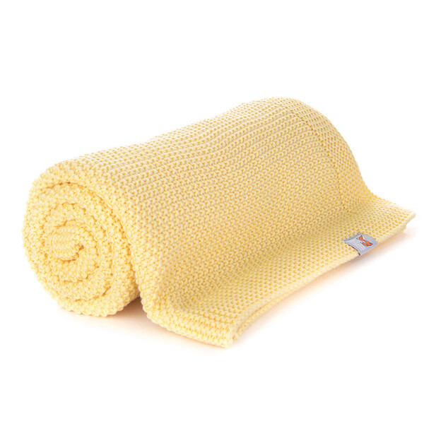 

Плед HappyLittleFox Basic Yellow 90x120