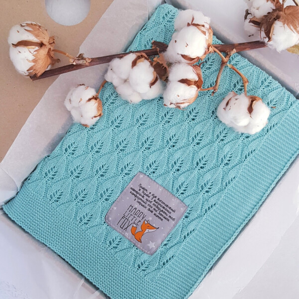 

Плед HappyLittleFox Summer Mint 90x90
