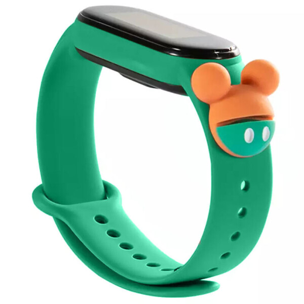 

Силиконовый ремешок Cartoon Face для Xiaomi Mi Band 3/4 (Светло-зеленый / Микки Маус) (1064803)