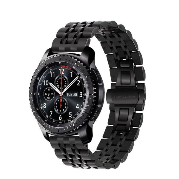 

Браслет для Samsung Gear S3 Ремешок 22мм Link Xtra стальной Черный BeWatch (1021401)