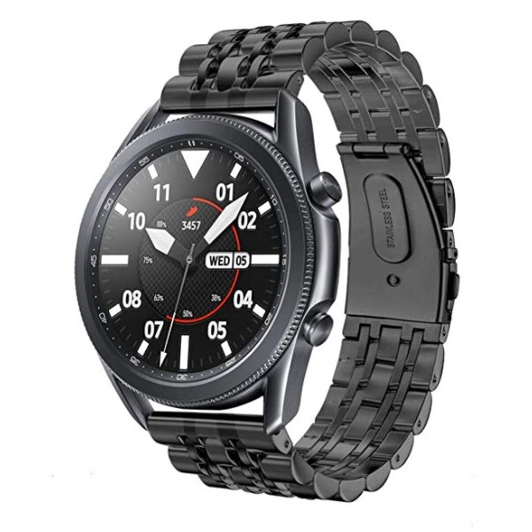 

Браслет для Samsung Galaxy Watch 3 45 mm classic Link Xtra стальной 22мм Black BeWatch (1021401)