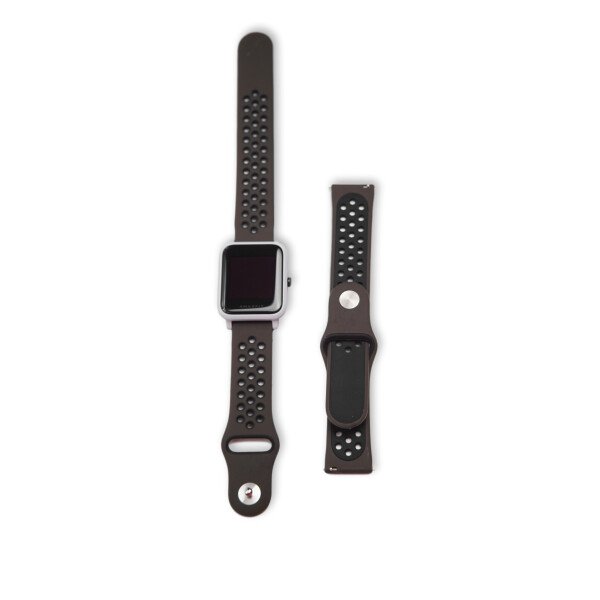 

Ремешок для Amazfit BIP | Bip Lite | GTS | Gtr 42mm силиконовый 20 мм перфорированный Коричневый BeWatch (1010191)