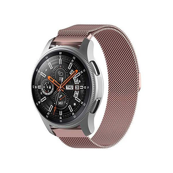 

Браслет для Samsung Galaxy Watch 42 мм | Galaxy Watch 3 41 mm шириной 20мм миланская петля NewColor Ремешок Розовый BeWatch (1010211)
