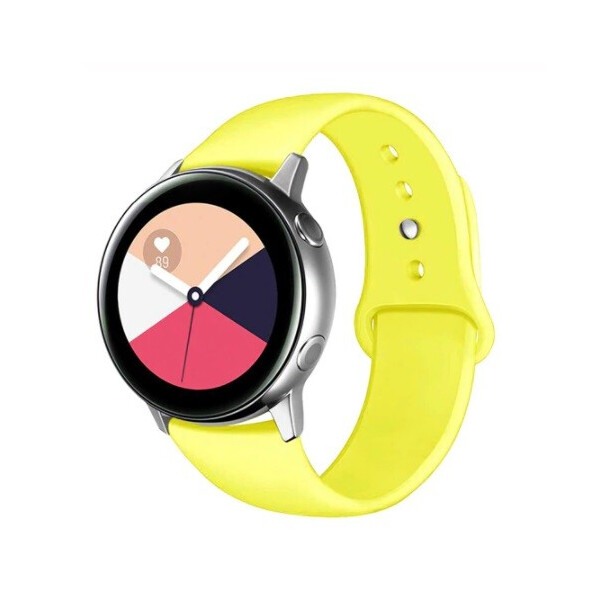 

Ремешок для Samsung Galaxy Watch Active | Active 2 40 | Active 2 44 мм силиконовый 20мм Желтый BeWatch (1010320)