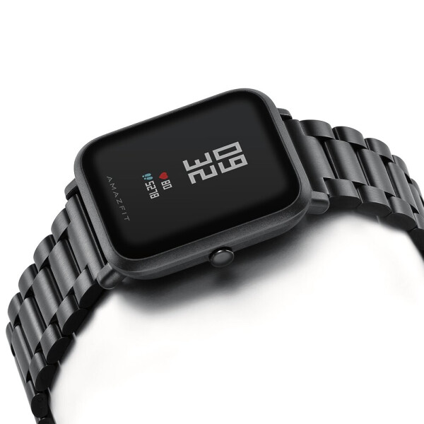 

Браслет для Xiaomi Amazfit Bip | GTS | GTR 42mm Ремешок 20мм XTRA стальной классический Черный BeWatch (1110401)