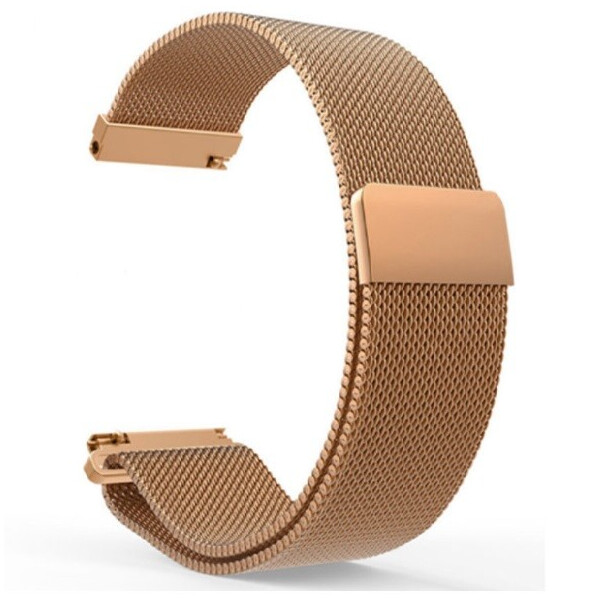 

Браслет универсальный шириной 20мм миланская петля | milanesse loop для смарт-часов Ремешок Розовое Золото BeWatch (1010238)