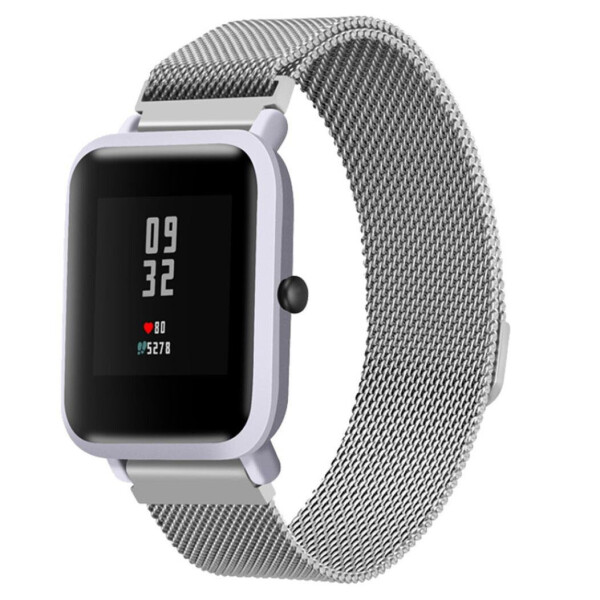 

Браслет для Xiaomi Amazfit BIP | GTS | GTR42мм миланская петля 20mm Ремешок Серебристый BeWatch (1010218)