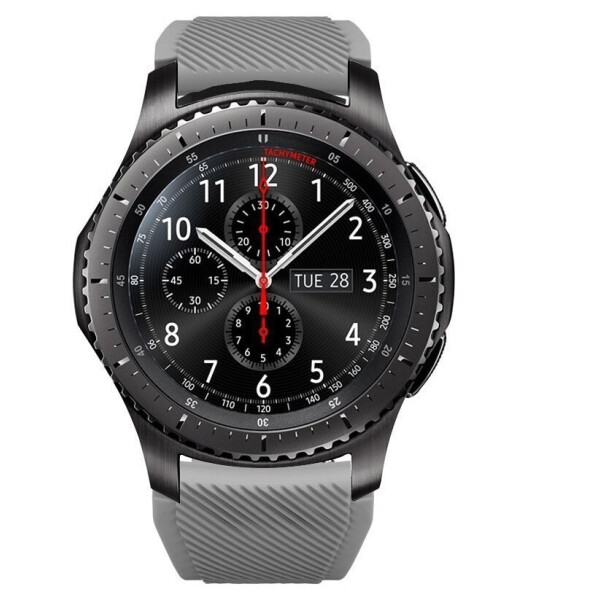

Ремешок для Samsung Gear S3 | Samsung Galaxy Watch 46 mm силиконовый 22 мм ECO Темно - серый BeWatch (1021114)
