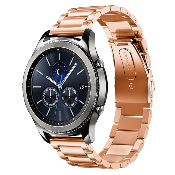 

Браслет для Samsung Galaxy Watch 46 мм Ремешок стальной классический Rose Gold BeWatch (1020438.2)