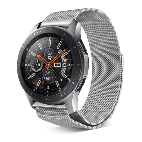 

Браслет для Samsung Galaxy Watch 42 мм |Samsung Galaxy Watch 3 41 mm миланская петля 20 Ремешок Серебро BeWatch (100205.3)