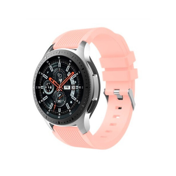 

Ремешок для Samsung Gear S3 | Samsung Galaxy Watch 46 mm силиконовый 22 мм ECO2 Розовый BeWatch (1022111)
