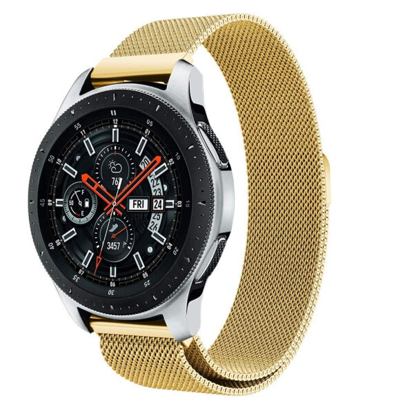 Акція на Браслет для Samsung Gear S3 | Galaxy Watch46 | Galaxy Watch 3 45 mm Ремешок миланская петля 22мм Gold BeWatch (1020228) від Allo UA