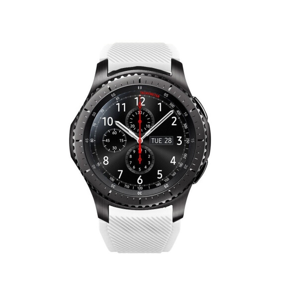 Акція на Ремешок для Samsung Gear S3 | Samsung Galaxy Watch 46 mm силиконовый 22 мм ECO Белый BeWatch (1021102) від Allo UA