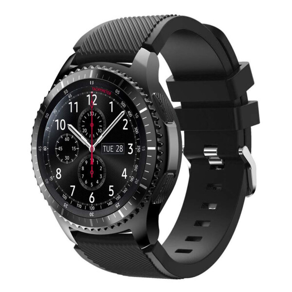 

Ремешок для Samsung Gear S3 | Samsung Galaxy Watch 46 mm силиконовый 22 мм ECO Черный BeWatch (1021101)