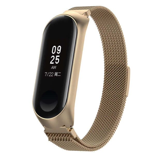 

Ремешок стальной BeWatch миланская петля для Xiaomi Mi Band 3 размер L Кофе (1040309)