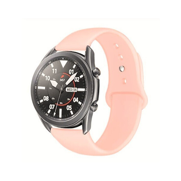 Акція на Ремешок для Samsung Galaxy watch Watch 42mm | Galaxy Watch 3 41 mm силиконовый 20мм Персиковый BeWatch (1010322) від Allo UA
